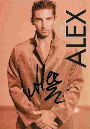 Autogrammkarte Alex – Planet Colors Tour 2001