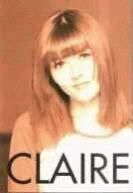 Autogrammkarte Claire – Celebration Show 2002