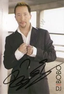 Autogrammkarte DJ BoBo – Vampires Alive Tour 2008