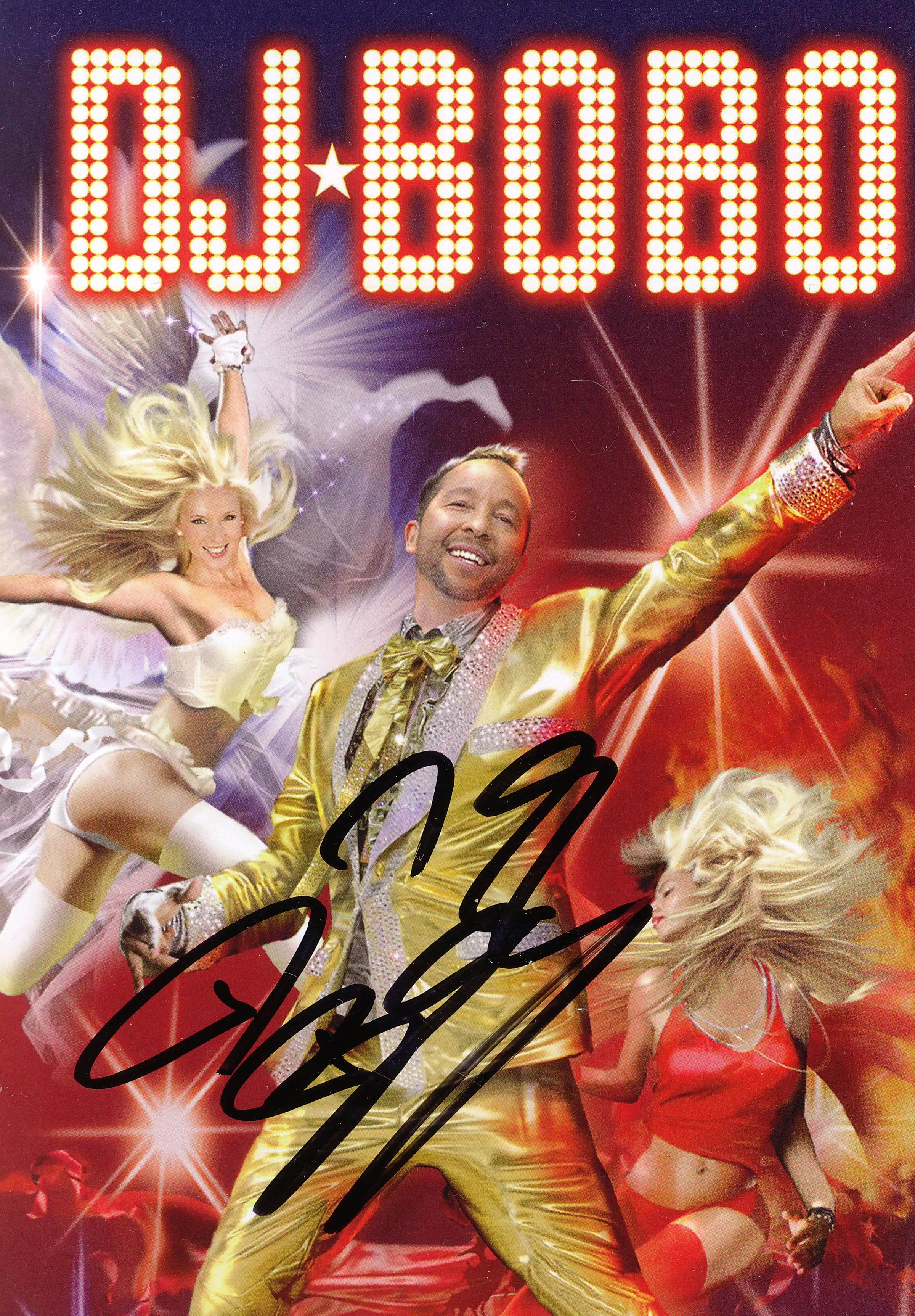 Autogrammkarte DJ BoBo – Dancing Las Vegas Tour 2012