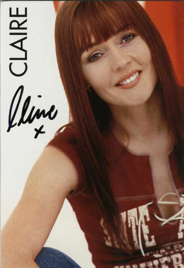 Autogrammkarte Claire – Visions Tour 2003